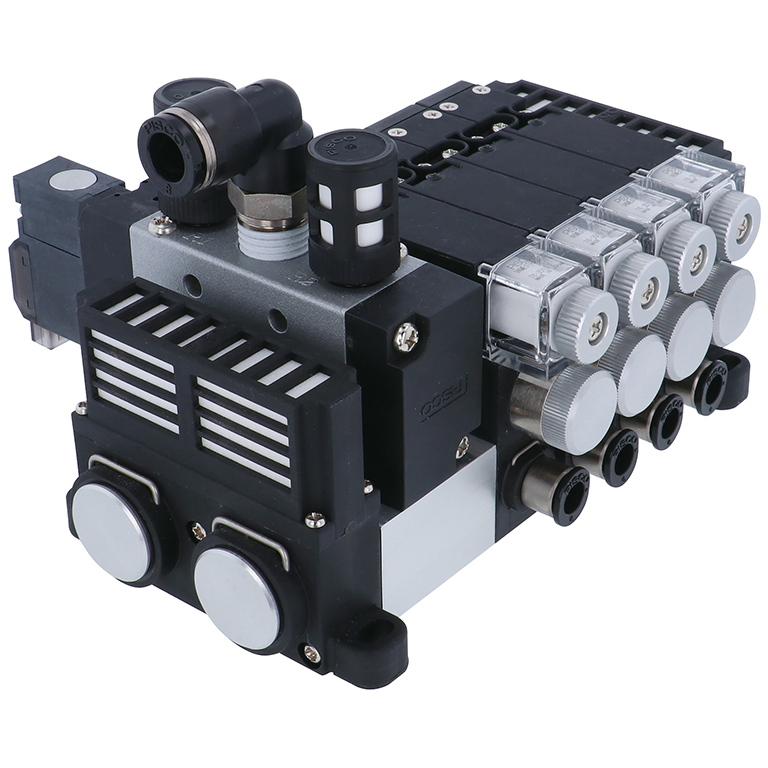 Vacuum generator VK manifold type with centralized control valve