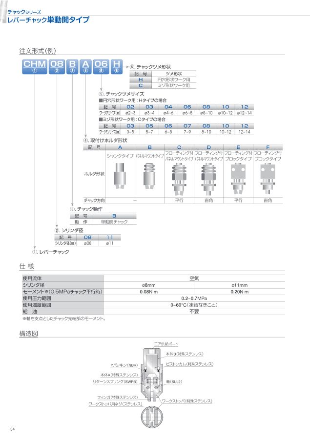スター精機 アインツ 平行チャック・単動・10ST (HC1-10S-C1) - 1